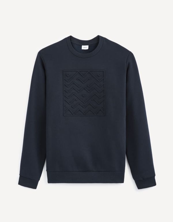 Sweat col rond coton mélangé