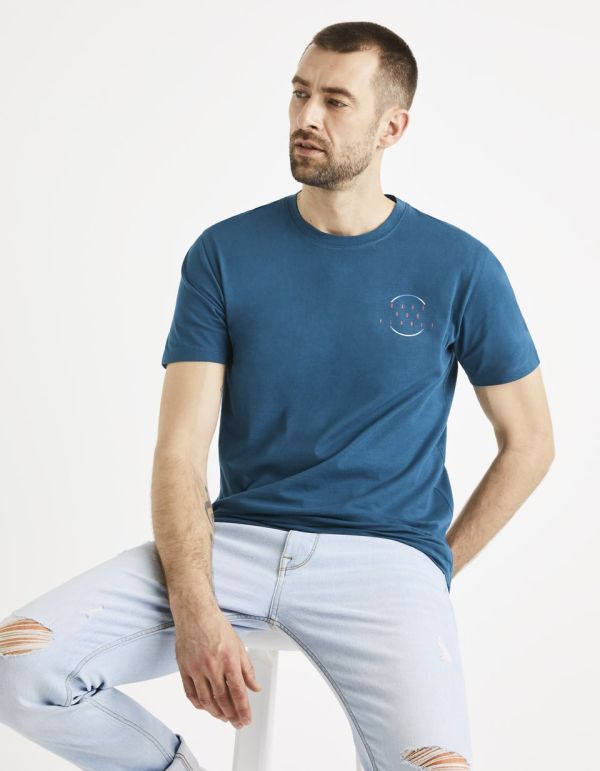 T-shirt col rond 100% coton