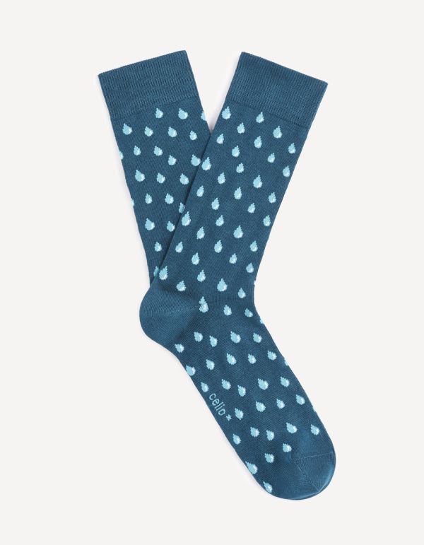 Chaussettes hautes en coton mélangé