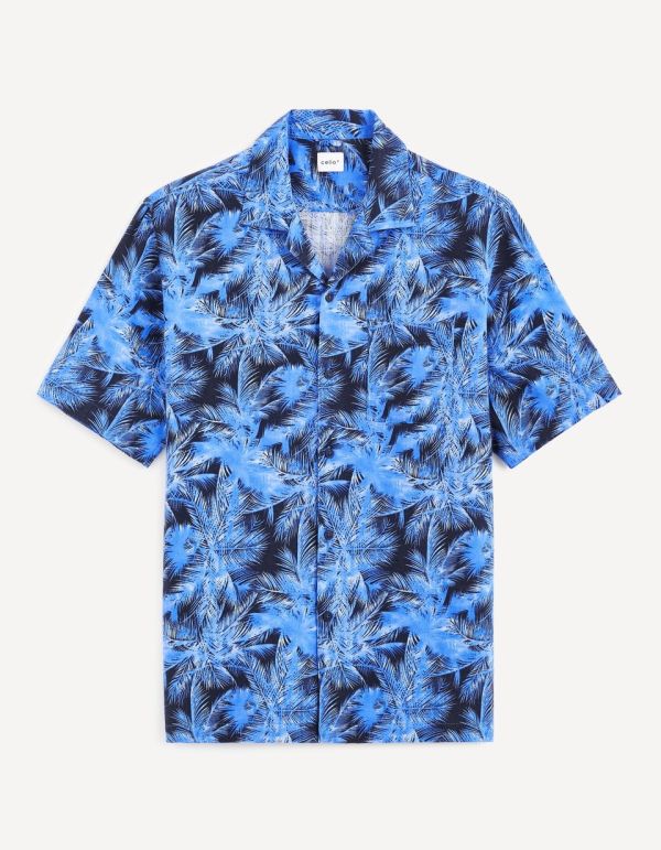 Chemise viscose et lin