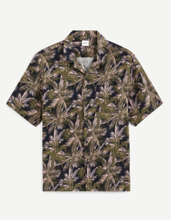 Chemise viscose et lin