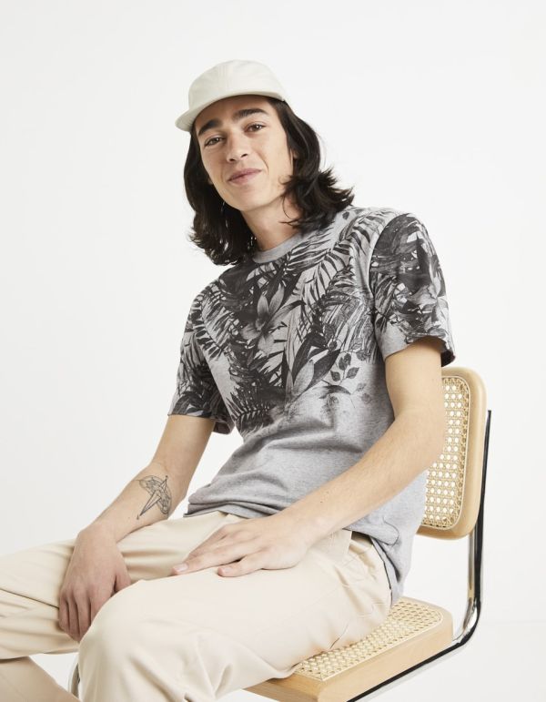 T-shirt col rond 100% coton