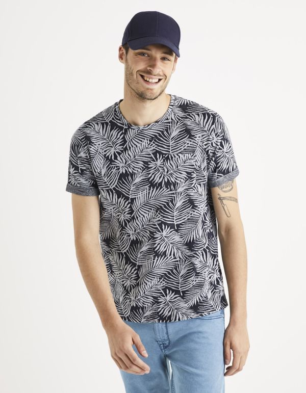 T-shirt col rond imprimé