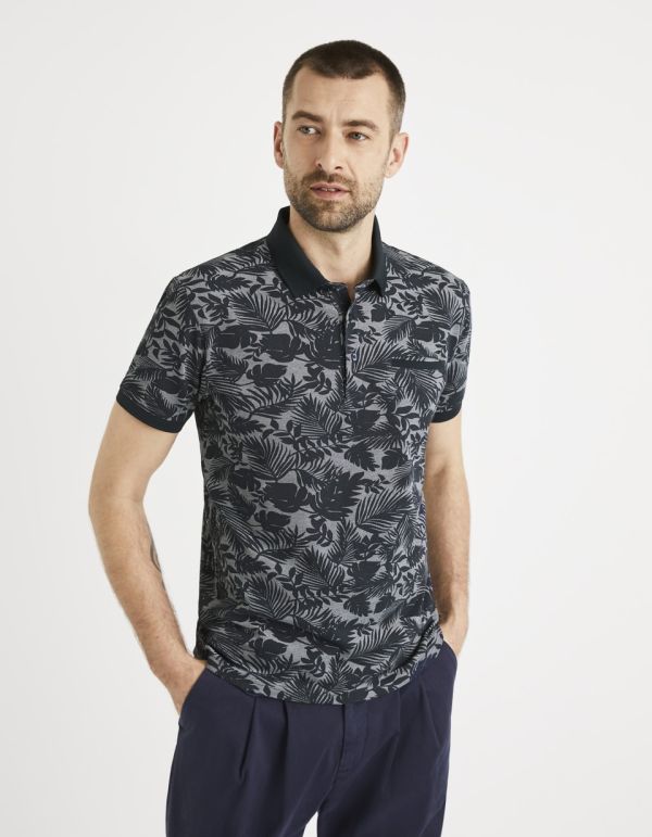 Polo piqué coton mélangé