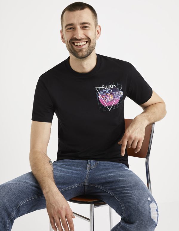 T-shirt col rond 100% coton