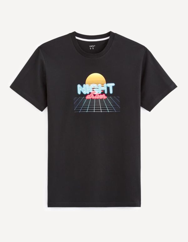 T-shirt col rond 100% coton