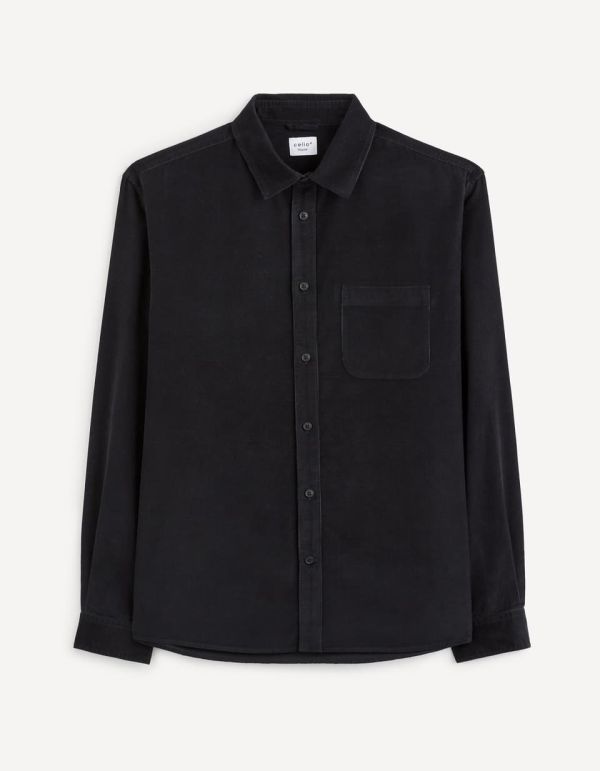 Surchemise regular en velours