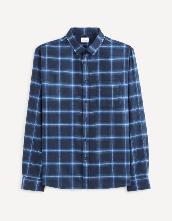 Chemise à carreaux 100% coton