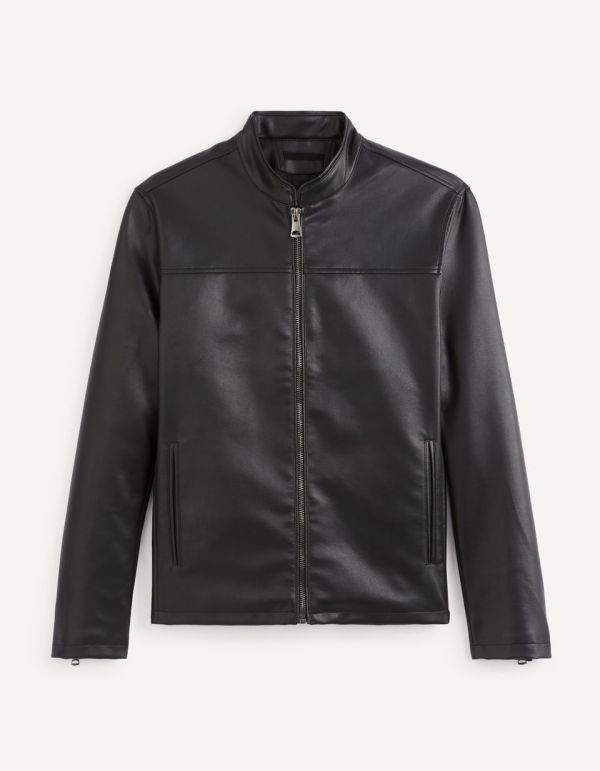 Blouson zippé biker