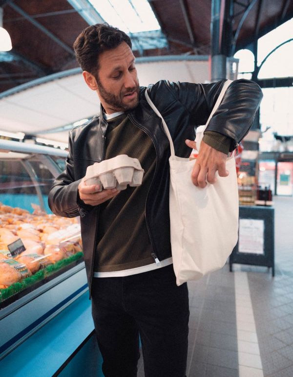 Blouson zippé biker