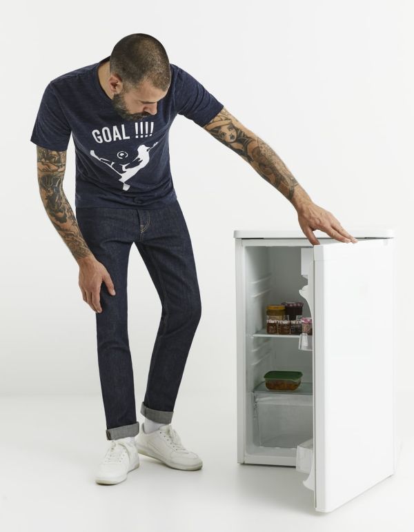 T-shirt col rond coton mélangé