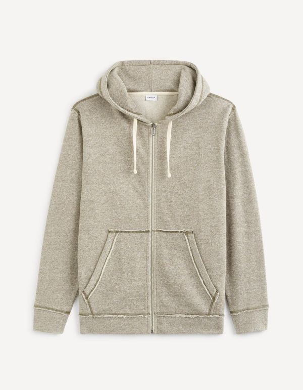 Sweat à capuche coton mélangé