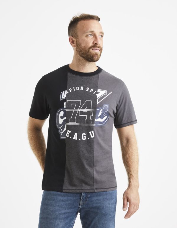 T-shirt col rond 100% coton