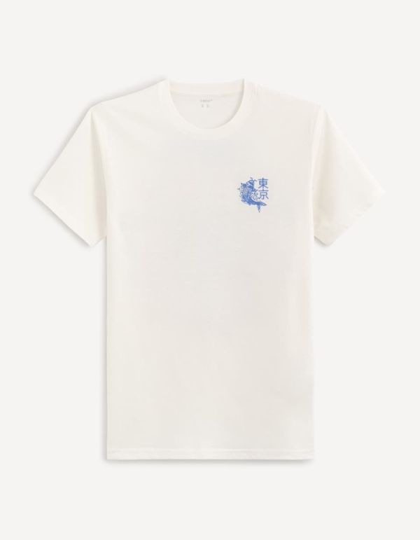 T-shirt col rond 100% coton