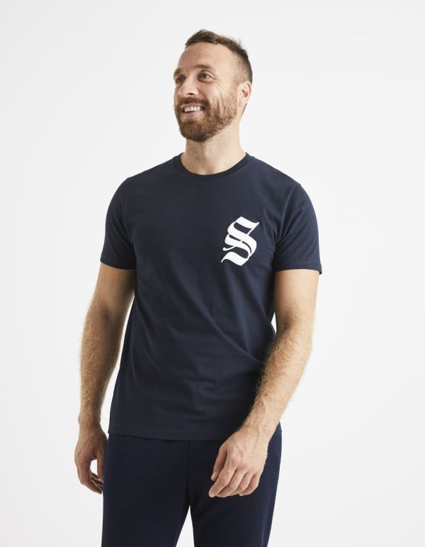 T-shirt col rond 100% coton