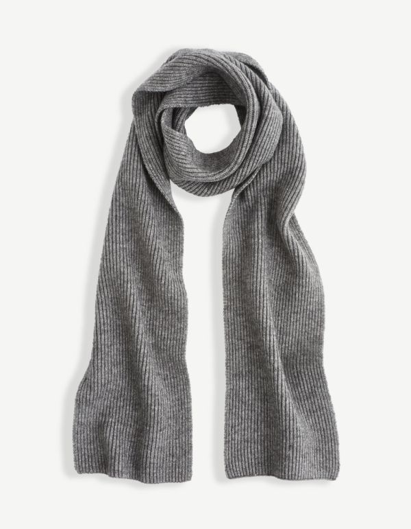 Echarpe côtelée - gris