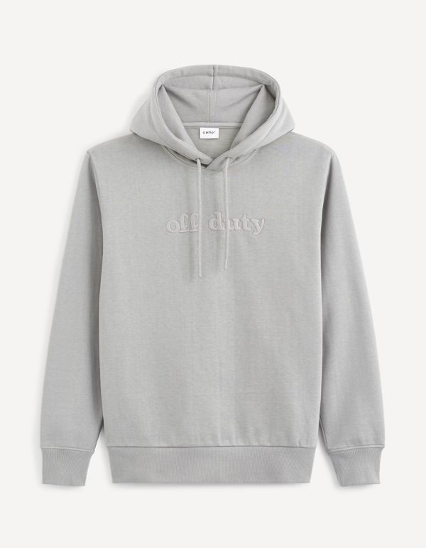 Sweat à capuche en coton mélangé