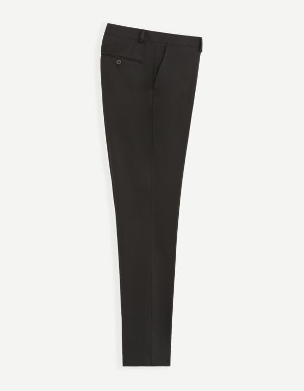 Pantalon de costume AMAURY lavable slim - noir