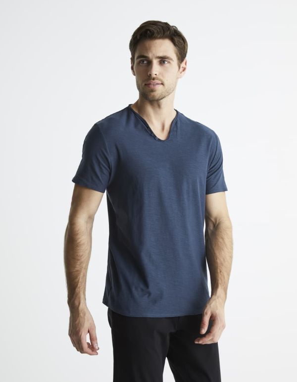 T-shirt encolure tunisienne 100% coton