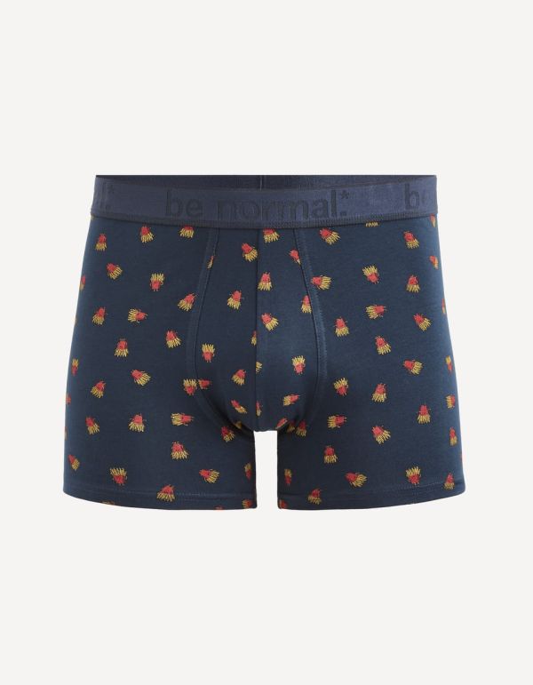 Boxer coton stretch imprimé frite