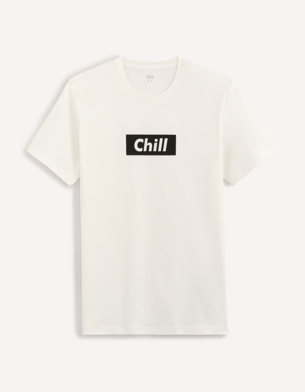 T-shirt col rond 100% coton