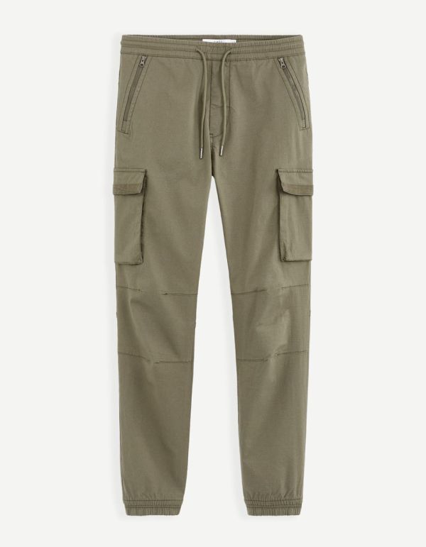 Pantalon cargo en coton stretch