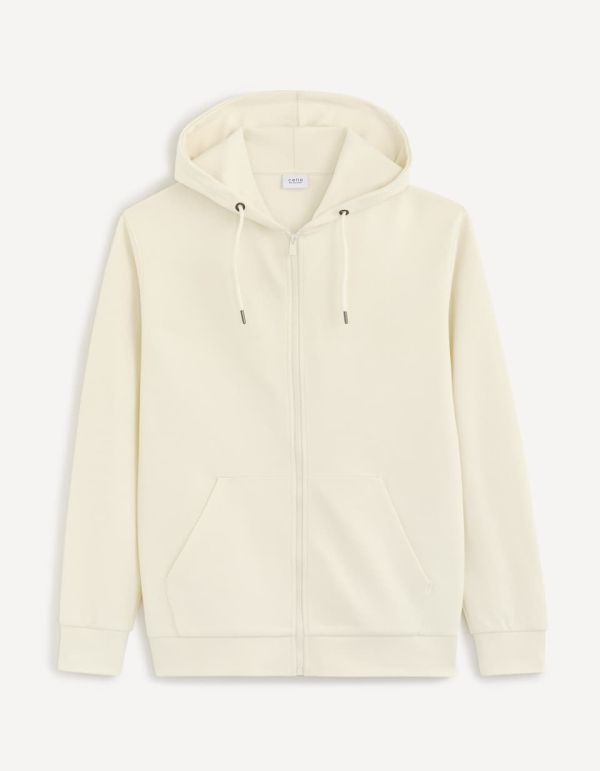 Sweat zippé en coton majoritaire