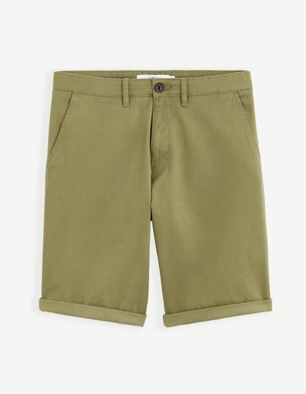 Bermuda poches chino en coton stretch