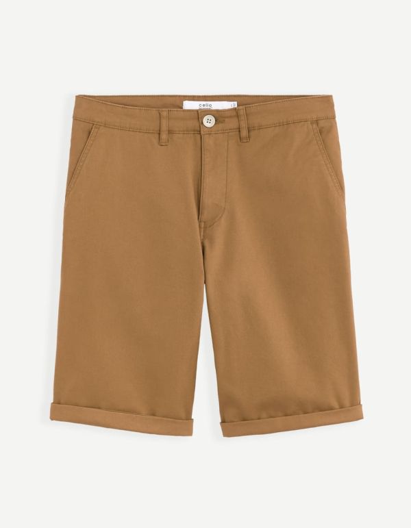 Bermuda poches chino en coton stretch