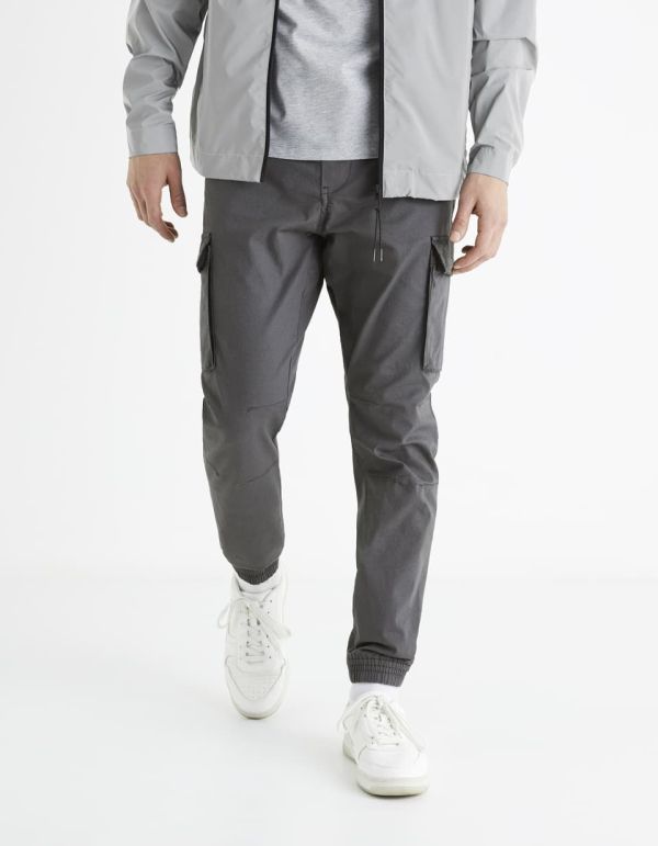 Pantalon cargo en coton stretch