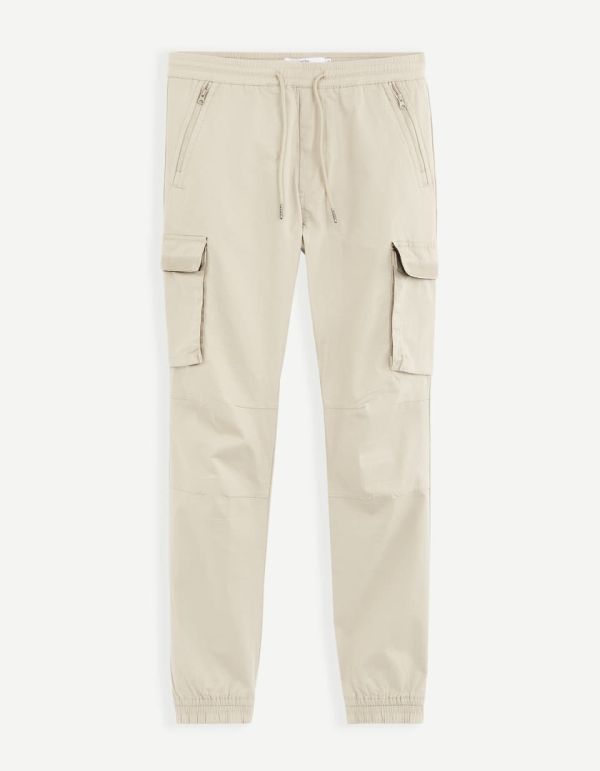 Pantalon cargo en coton stretch