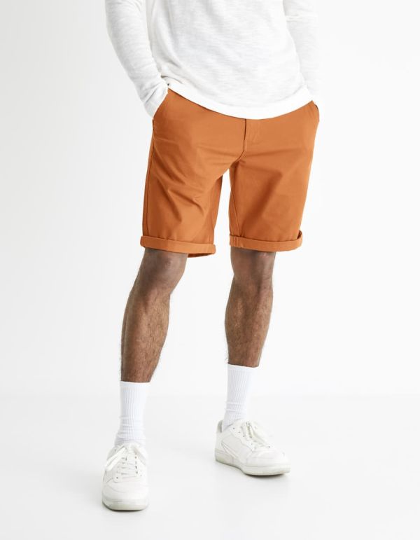 Bermuda poches chino en coton stretch