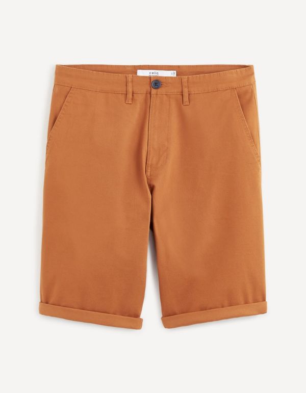 Bermuda poches chino en coton stretch