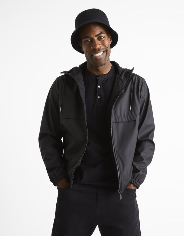 Blouson à capuche - noir