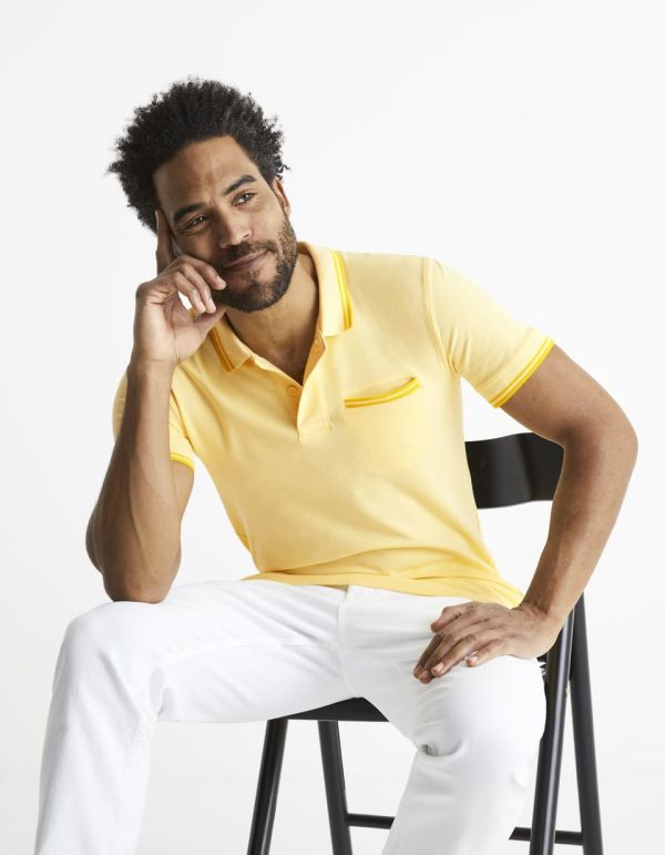 Polo piqué coton elasthanne