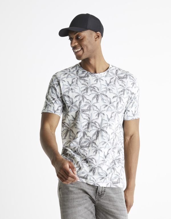 T-shirt col rond 100% coton