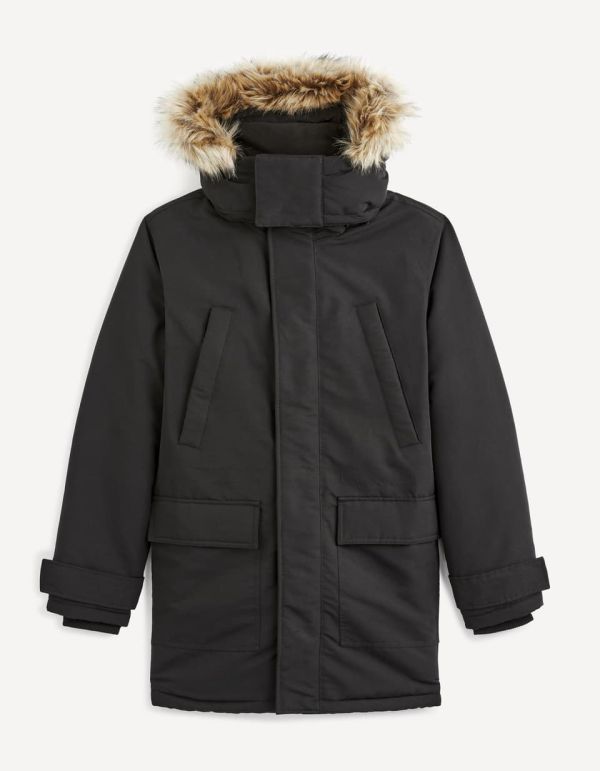 Parka grand froid avec capuche - noir