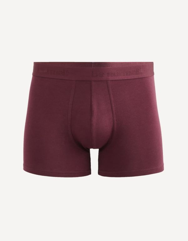 Boxer en coton stretch - violet