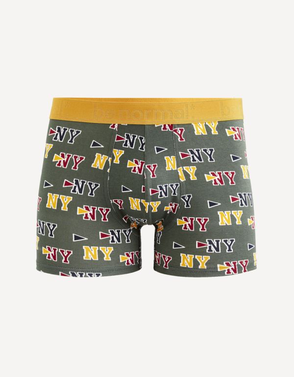 Boxer en coton stretch NY - kaki
