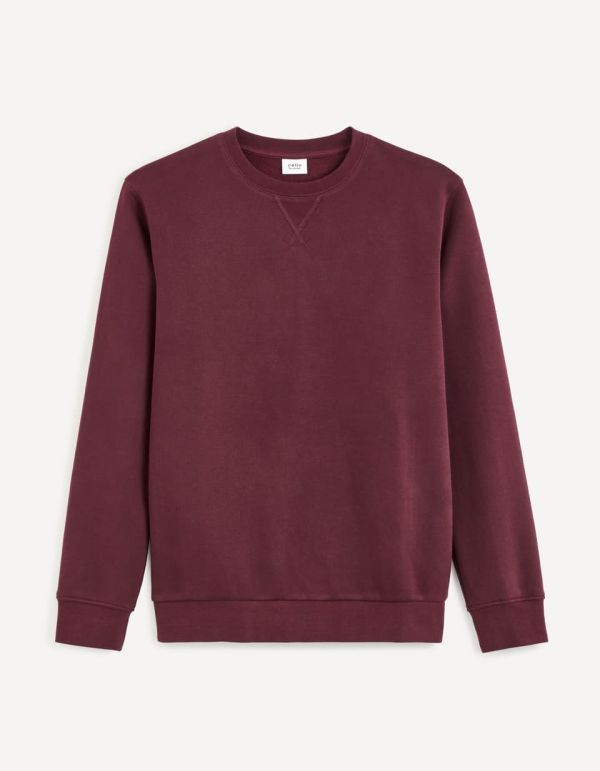 Sweat col rond - violet