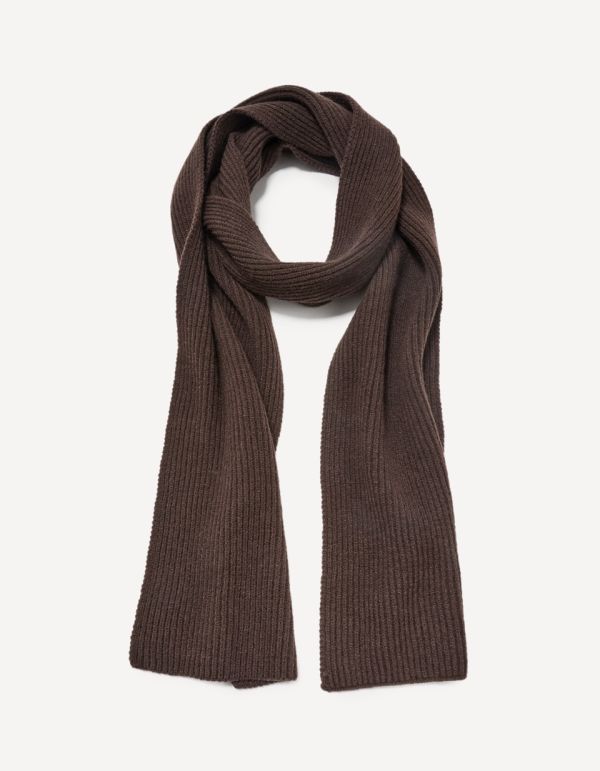 Echarpe côtelée - marron