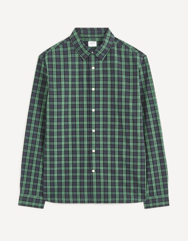 Chemise regular oxford 100% coton - vert