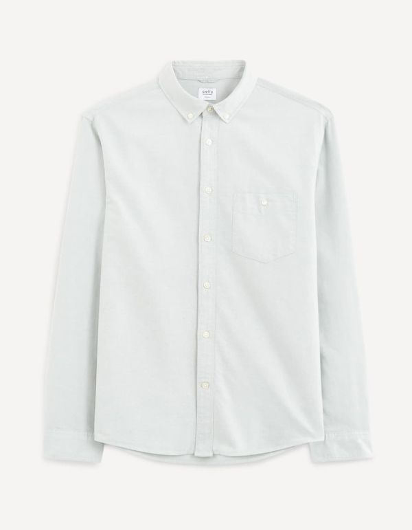 Chemise regular oxford 100% coton - vert