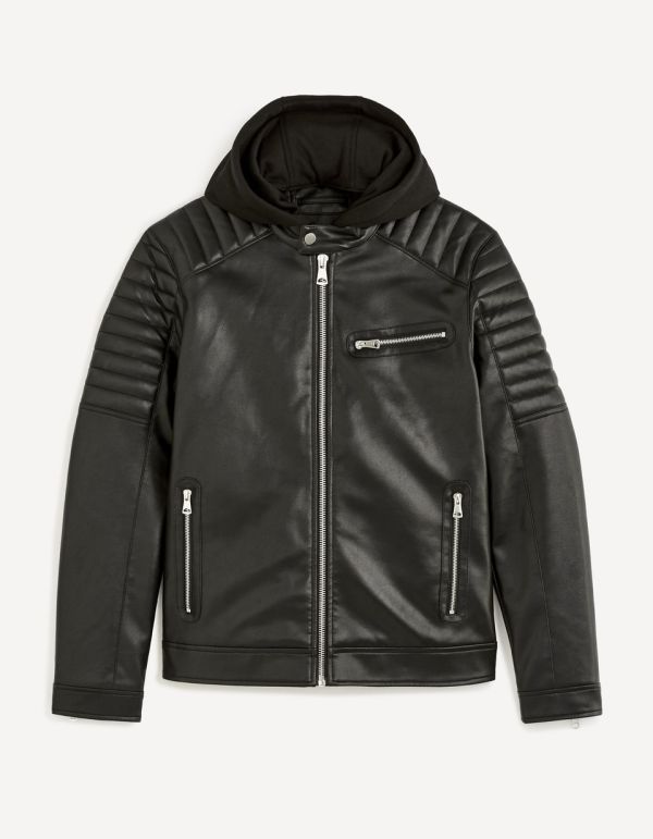 Blouson biker - noir