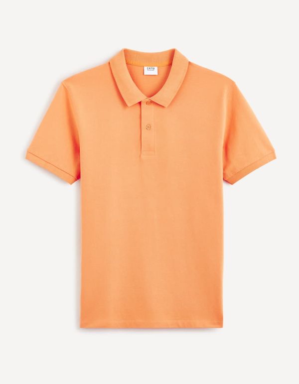 Polo piqué 100% coton - orange