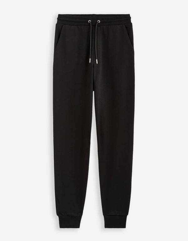 Pantalon de jogging 100% coton - noir