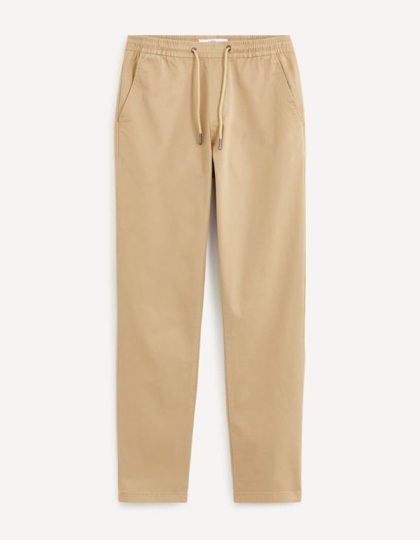 Pantalon coton stretch - sand