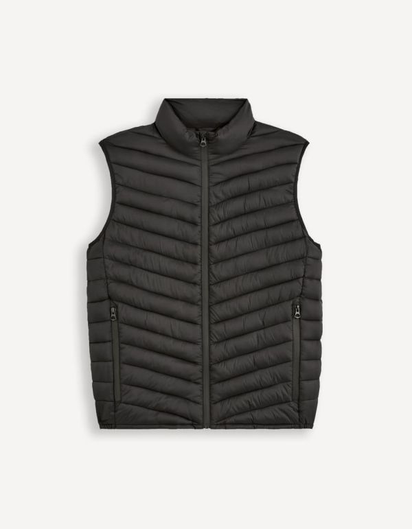 Doudoune light sans manches déperlante - noir