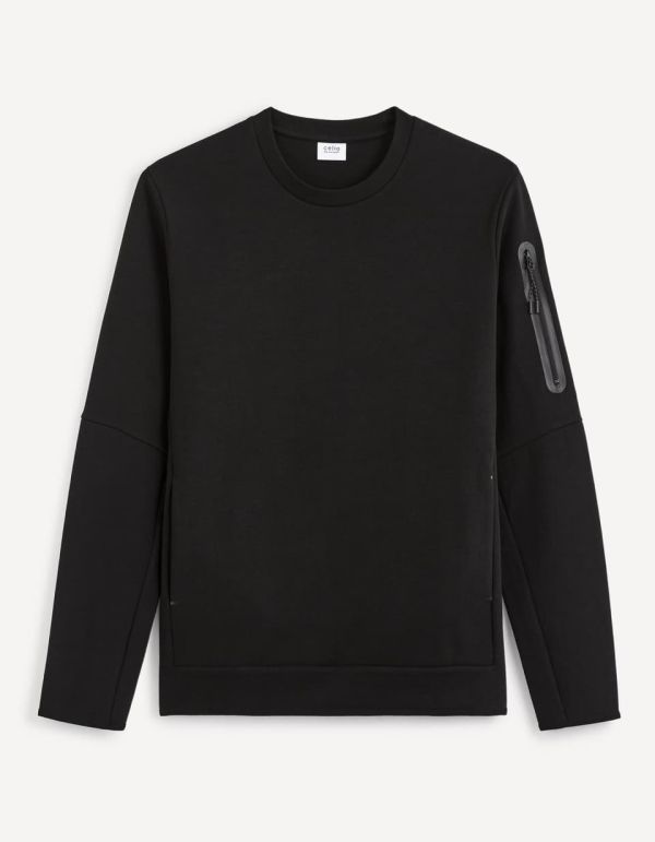 Sweat col rond - noir