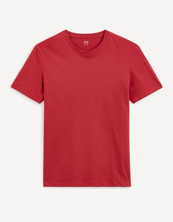 Essentiel - le T-shirt regular 100% coton - rouge